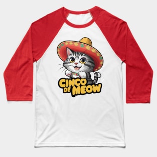 Cinco de meow Baseball T-Shirt